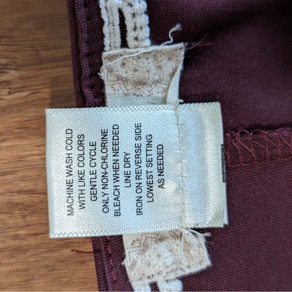 Altar'd State Long Sleeve Maroon Dress with Embroidered Design - Picture 10 of 12